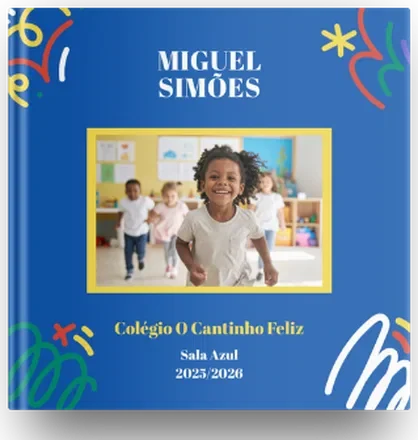 Capa de &aacute;lbum personalizado C&eacute;u Azul