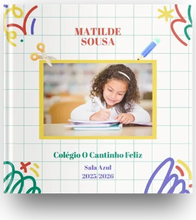 Capa de &aacute;lbum personalizado C&eacute;u Azul