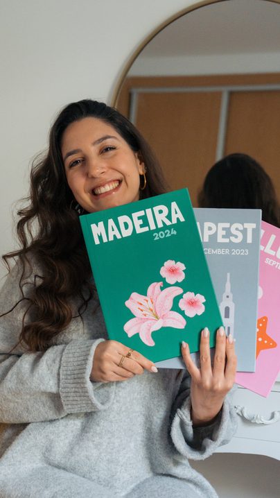 Cliente da Céu Azul com o seu álbum