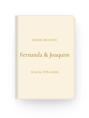 Exemplo 3 de capa personalizável do Livro de Honra