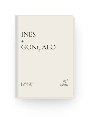 Exemplo 4 de capa personalizável do Livro de Honra