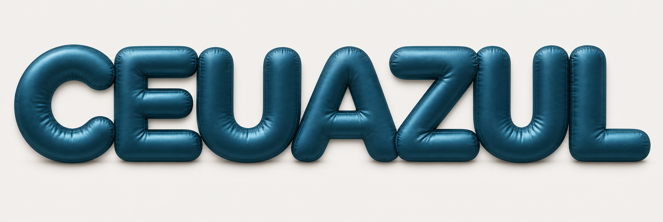 Ilustração de balões Céu Azul no rodapé